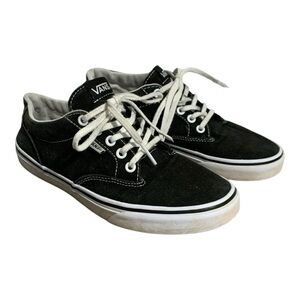 Vans Women’s Size 8 Black Lace Up Basic Skater Shoes Classic Sneakers